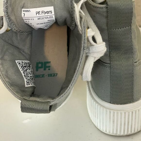 PF Flyers Allston high top retro women’s sneaker green Canvas 7 - Picture 14 of 16